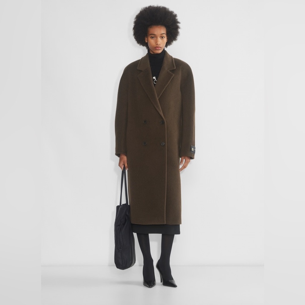 Aritzia Babaton the Slouch Coat in Burnt Cedar